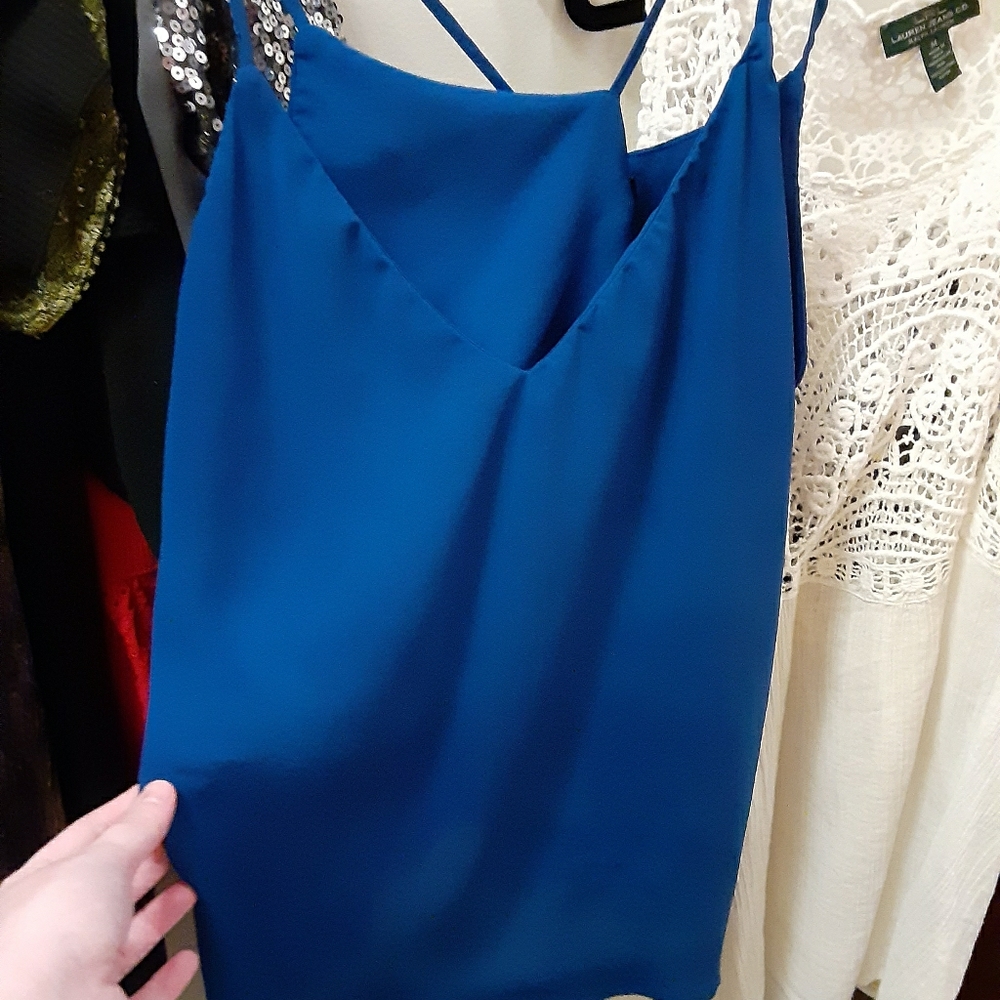 Blue tank top